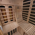 Infraroodcabine Aalborg - 120x120x190 cm - Dubbele Technologie - 2 personen