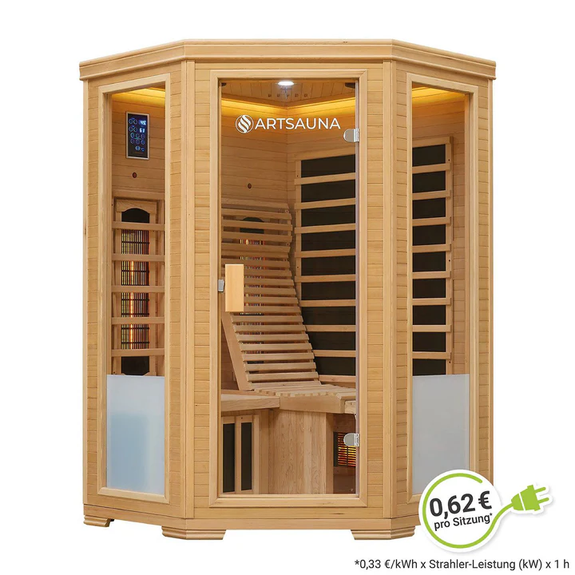 Infraroodcabine Aalborg - 120x120x190 cm - Dubbele Technologie - 2 personen - Afbeelding 18