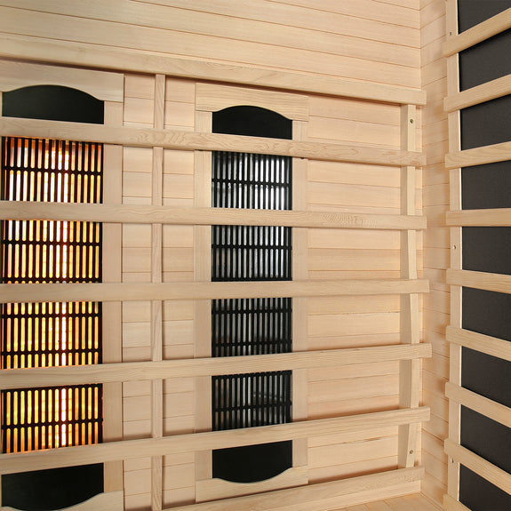 Infraroodcabine / warmtecabine Oslo met triplex verwarmingssysteem & hemlockspar - Afbeelding 12