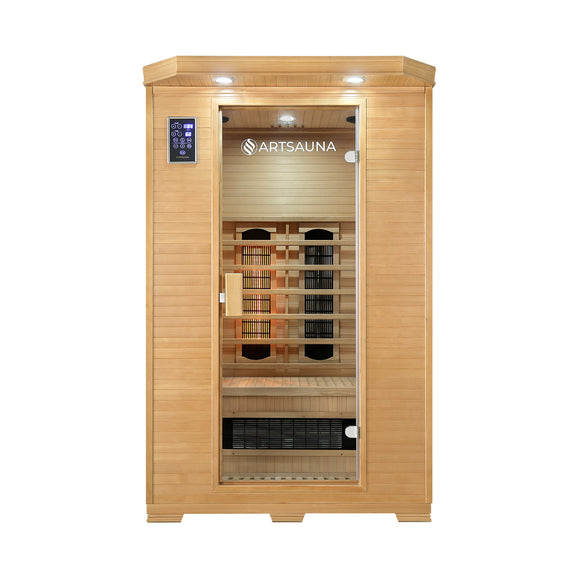 Infraroodcabine Oslo - Triplexverwarming - 120x100x190 cm - 2 personen - Afbeelding 1
