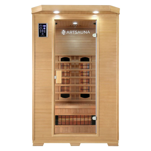 Infraroodcabine Oslo - 120x100x190 cm - Full-spectrumverwarming - 2 personen - Afbeelding 1