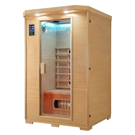 Infraroodcabine Oslo - 120x100x190 cm - Full-spectrumverwarming - 2 personen - Afbeelding 16