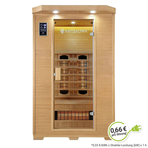 Infraroodcabine Oslo - 120x100x190 cm - Full-spectrumverwarming - 2 personen - Afbeelding 18