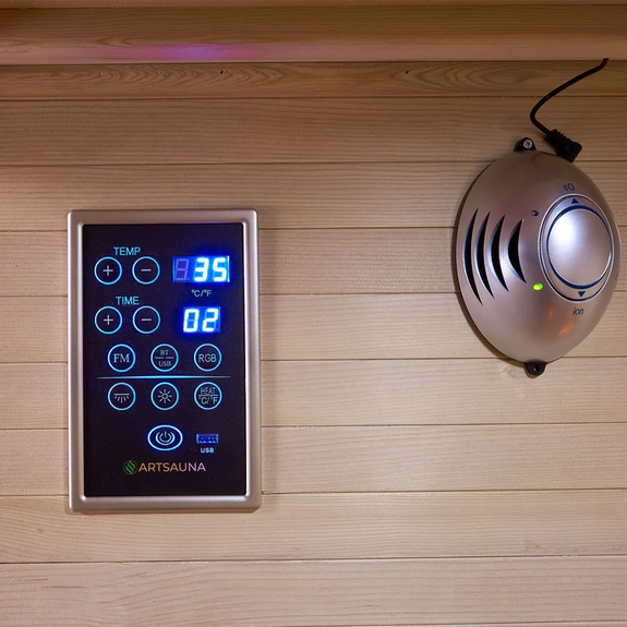 Infraroodcabine Nyborg S120V - 120x105x190cm - Dubbele technologie - 2 personen - Afbeelding 7