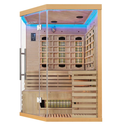 Infraroodcabine Kiruna - 150x150-200cm - Dubbele technologie - 3 personen