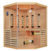 Infraroodcabine Kiruna - 150x150-200cm - Dubbele technologie - 3 personen