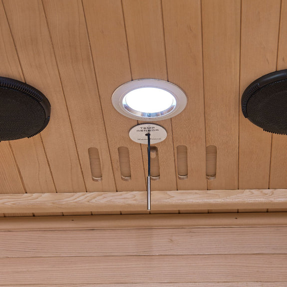 Infraroodcabine / Sauna Kiruna - 90x90x190 - Incl. LED & Bleutooth Radio - Afbeelding 14