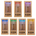 Infraroodcabine / Sauna Kiruna - 90x90x190 - Incl. LED & Bleutooth Radio
