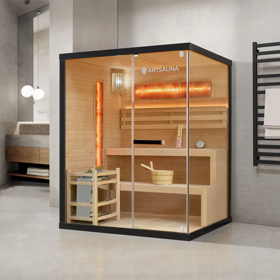 Traditionele Sauna Vantaa - 2-4 Personen - 150x140x190 cm - Afbeelding 2