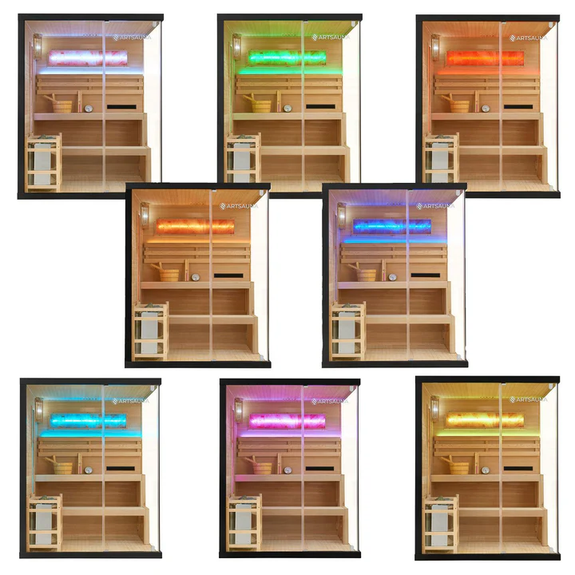 Traditionele Sauna Vantaa - 2-4 Personen - 150x140x190 cm - Afbeelding 6