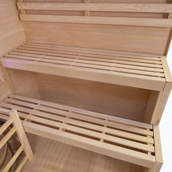 Traditionele Sauna Vantaa - 2-4 Personen - 150x140x190 cm - Afbeelding 3
