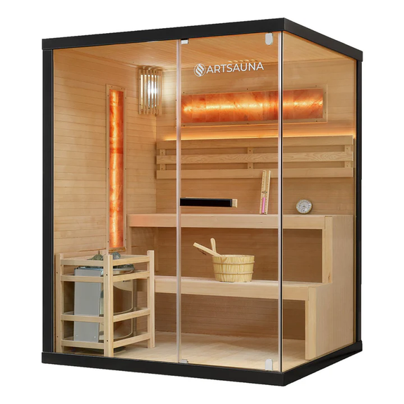 Traditionele Sauna Vantaa - 2-4 Personen - 150x140x190 cm - Afbeelding 1