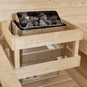 Barrelsauna Spitsbergen - Incl. saunakachel - Ø 190 cm - 3,6 - 8 kW - 2 tot 6 personen - 191x193x180 cm
