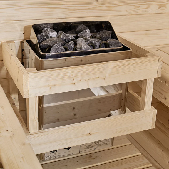 Barrelsauna Spitsbergen - Incl. saunakachel - Ø 190 cm - 3,6 - 8 kW - 2 tot 6 personen - 191x193x180 cm - Afbeelding 9