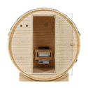 Barrelsauna Spitsbergen - Incl. saunakachel - Ø 190 cm - 3,6 - 8 kW - 2 tot 6 personen - 191x193x180 cm