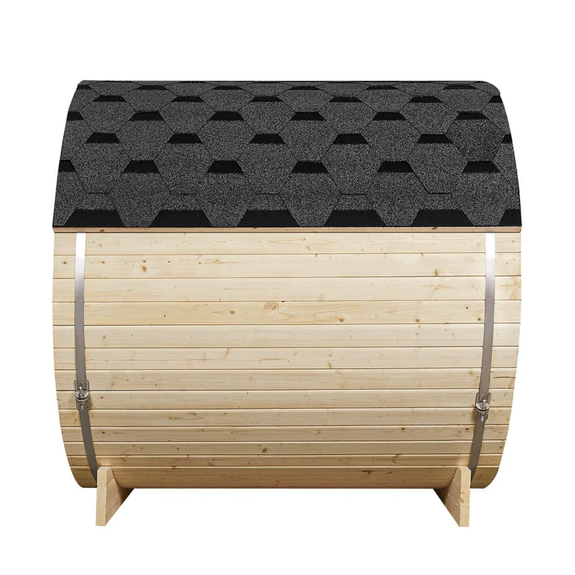 Barrelsauna Spitsbergen - Incl. saunakachel - Ø 190 cm - 3,6 - 8 kW - 2 tot 6 personen - 191x193x180 cm - Afbeelding 17