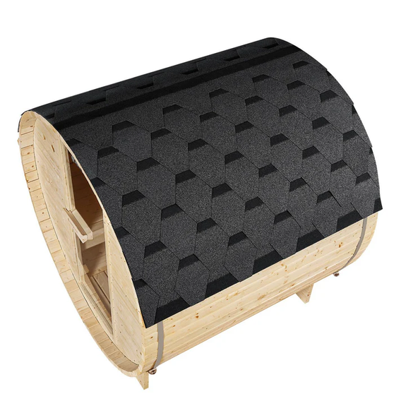 Barrelsauna Spitsbergen - Incl. saunakachel - Ø 190 cm - 3,6 - 8 kW - 2 tot 6 personen - 191x193x180 cm - Afbeelding 16