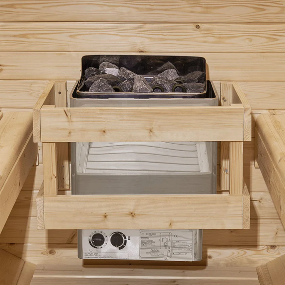 Barrelsauna Spitsbergen - Incl. saunakachel - Ø 190 cm - 3,6 - 8 kW - 2 tot 6 personen - Afbeelding 10