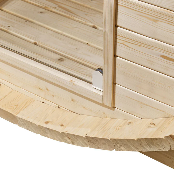 Barrelsauna Spitsbergen - Incl. saunakachel - Ø 190 cm - 3,6 - 8 kW - 2 tot 6 personen - Afbeelding 4