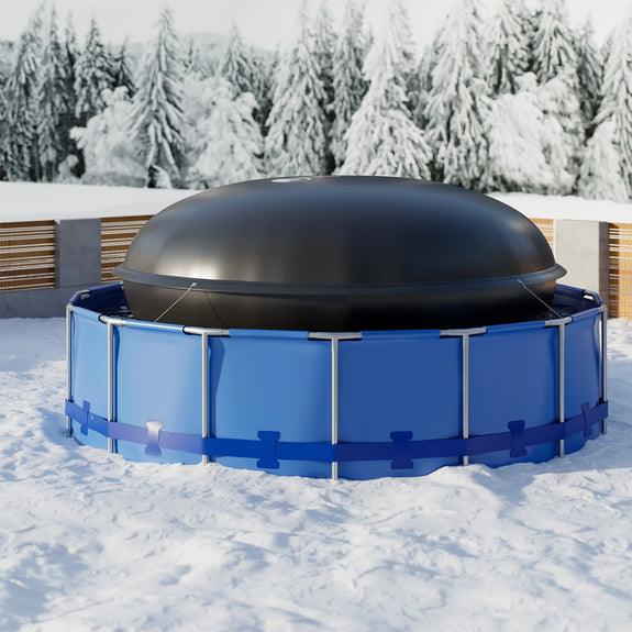 Opblaasbaar afdekzeil - 4 meter - Rond - Afbeelding 4