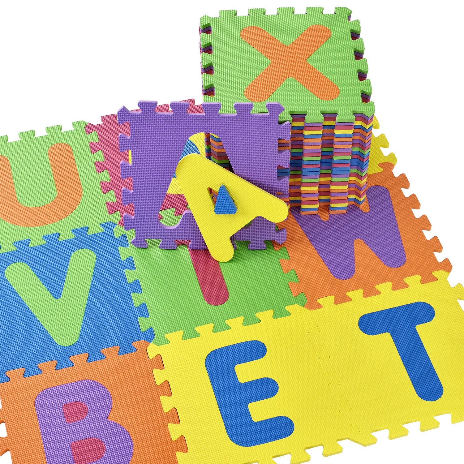 Kinderpuzzelmat - Kim - 36-delig - Bestaande uit letters & cijfers