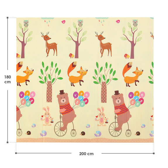 Kinder Speelmat / Speelkleed Jakob - 180 x 200 cm - Beige - Afbeelding 9