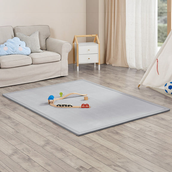 Fluweelzacht Speelkleed / Kinderkleed Maila - 200 x 150 cm - Grijs - Afbeelding 2