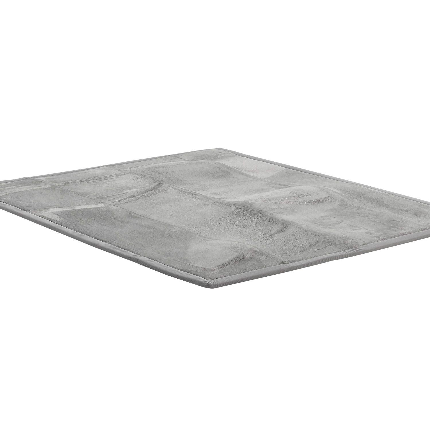 Fluweelzacht Speelkleed / Kinderkleed Maila - 200 x 150 cm - Grijs