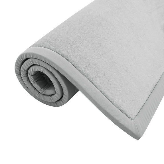 Fluweelzacht Speelkleed / Kinderkleed Maila - 200 x 150 cm - Grijs - Afbeelding 6