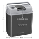 Elektronische Koelbox Noordpool - 24 Liter - Grijs - 12 V & 230 V Aansluiting