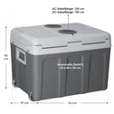 Elektronische Koelbox Noordpool - 40 Liter - Grijs - 12 V & 230 V Aansluiting