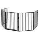Metalen kachelscherm / openhaard hek - 300 cm - Incl. Poort