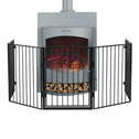Metalen kachelscherm / openhaard hek - 300 cm - Incl. Poort