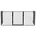 Metalen kachelscherm / openhaard hek - 300 cm - Incl. Poort