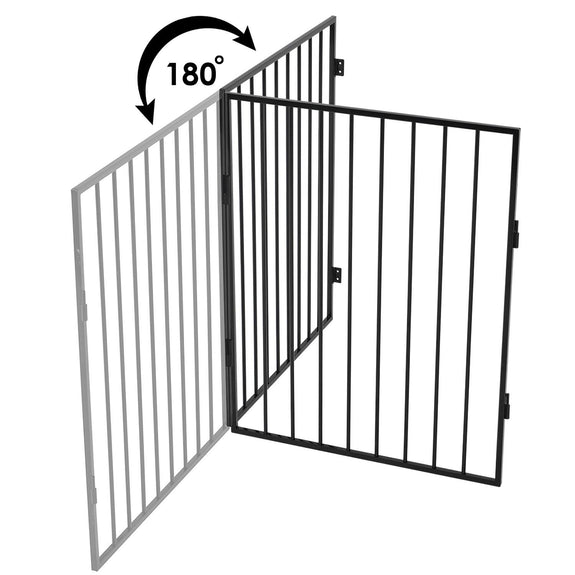 Metalen kachelscherm / openhaard hek - 300 cm - Incl. Poort - Afbeelding 10