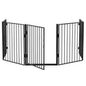 Metalen kachelscherm / openhaard hek - 300 cm - Incl. Poort