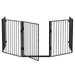 Metalen kachelscherm / openhaard hek - 300 cm - Incl. Poort