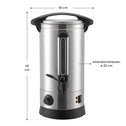 RVS Glühweinkoker / Glühweinketel Teramo - 10 Liter - 1500 Watt