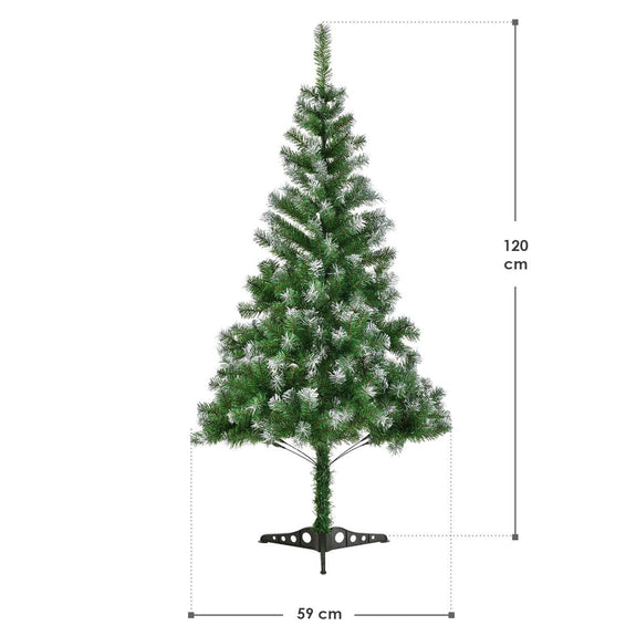 Kunstkerstboom / Kerstboom - 120 x 59 cm - Sneeuw - Incl. Voet - Afbeelding 5
