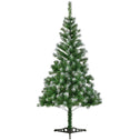 Kunstkerstboom / Kerstboom - 120 x 59 cm - Sneeuw - Incl. Voet