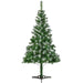 Kunstkerstboom / Kerstboom - 120 x 59 cm - Sneeuw - Incl. Voet