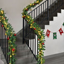 Kunstkerstslinger / Sparrenslinger / Kerstslinger - 10 Meter - 200 LED's - Binnen & Buiten