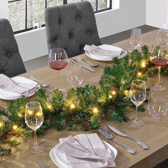 Kunstkerstslinger / Sparrenslinger / Kerstslinger - 10 Meter - 200 LED's - Binnen & Buiten - Afbeelding 12
