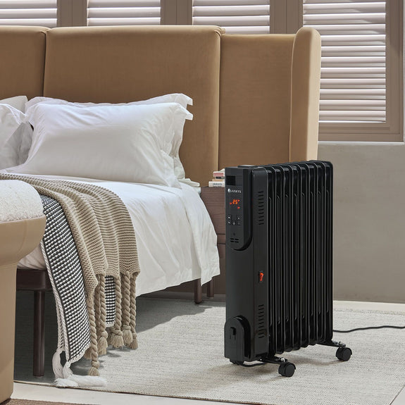 Elektrische kachel / radiator - Zwart - 2000W - Afbeelding 2