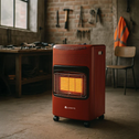 Gaskachel / Gashaard - 3-standen - Max 4200 Watt - Rood