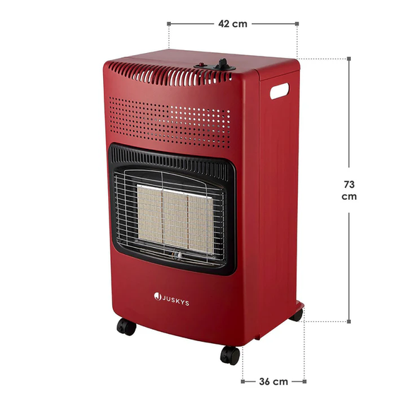 Gaskachel / Gashaard - 3-standen - Max 4200 Watt - Rood - Afbeelding 7