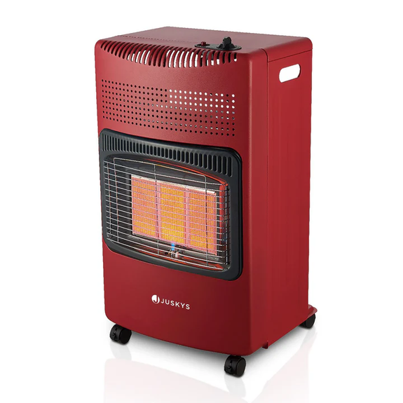 Gaskachel / Gashaard - 3-standen - Max 4200 Watt - Rood - Afbeelding 1