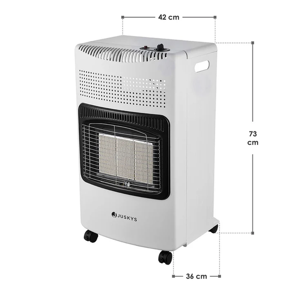 Gaskachel / Gashaard - 3-standen - Max 4200 Watt - Wit - Afbeelding 7