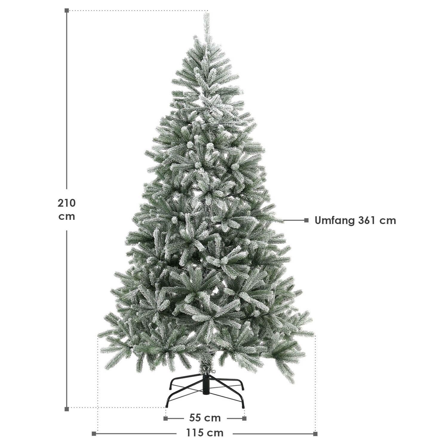 Kunstkerstboom Talvi - 180 x 115 cm - Sneeuw - Incl. Voet