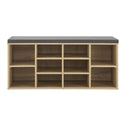 Schoenenkast / schoenenrek 10 vakken - 104 x 30 x 48 cm - Houtkleur